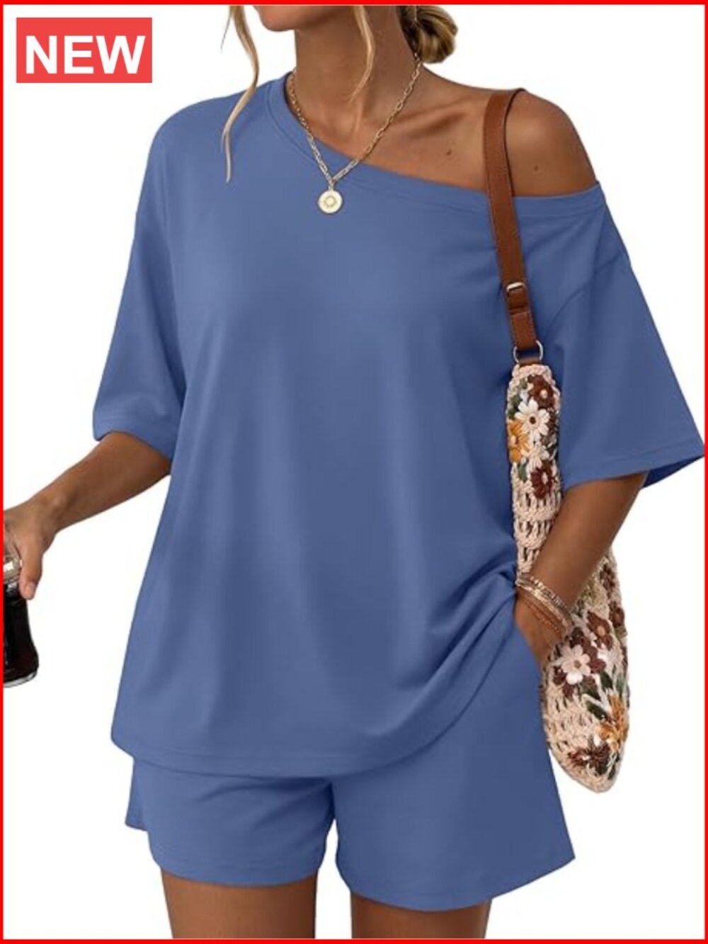2 Piece Lounge Sets for Women Summer Shorts Set Oversized Beach Vacation